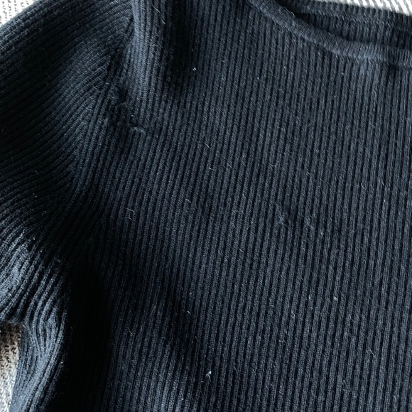 Aritzia Wilfred Yacine Cut Out Knot Top Black - Picture 5 of 6